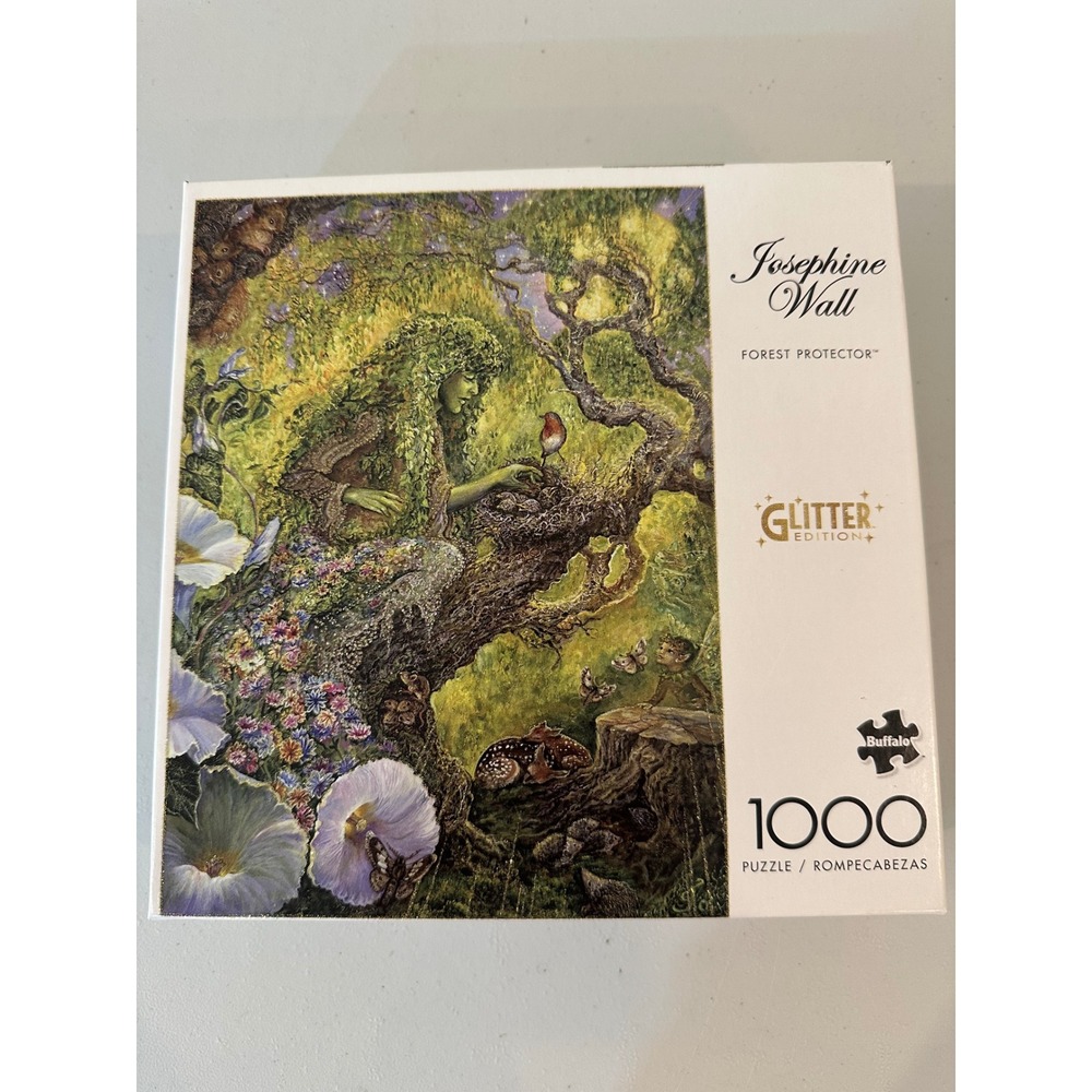 Buffalo Games Josephine Wall Forest Protector Glitter Edition 1000 Piece Puzzle